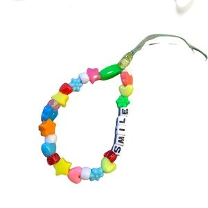 Handmade Beaded “Smile” Phone Charm